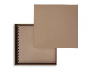 PUDEŁKO TEKTUROWE 33, 5X33, 5X6, 5 CM - KRAFT NZWR-DLP