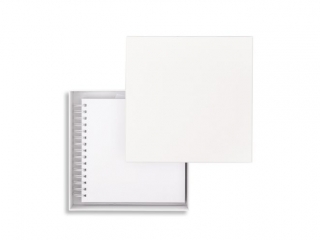 PUDEŁKO TEKTUROWE 23, 5X23, 5X6, 5CM - BIAŁY NZWR-DLP