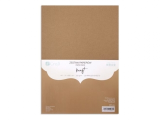 ZESTAW PAPIER�W 220G - KRAFT, A4, 20 ARK. [opakowanie=3szt] NZWR-DLP