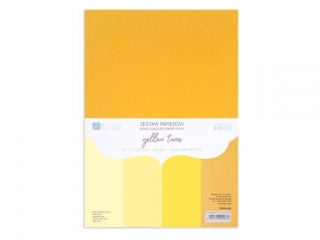 ZESTAW PAPIER�W 220G - YELLOW TONES, A4, 20 ARK. [opakowanie=3szt] NZWR-DLP