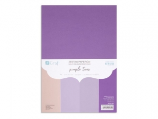 ZESTAW PAPIER�W 220G - PURPLE TONES, A4, 20 ARK. [opakowanie=3szt] NZWR-DLP
