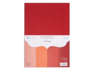 ZESTAW PAPIER�W 220G - RED TONES, A4, 20 ARK. [opakowanie=3szt] NZWR-DLP