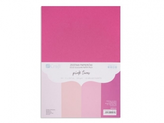 ZESTAW PAPIER�W 220G - PINK TONES, A4, 20 ARK. [opakowanie=3szt] NZWR-DLP