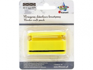 Dziurkacz z motywem brzegowy 10x43mm wz�r nr 18 Falbanka richelieu g��boko�� 1mm TITWLK26