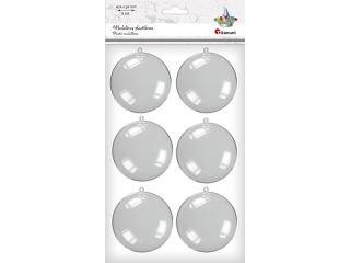 Bryły plastikowe medaliony O70mm głębokość 30mm 6szt.