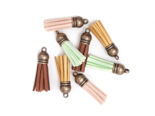 CHWOSTY DEKORACYJNE, 8 SZT. - PASTEL [opakowanie=3szt] NZWR-DLP