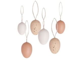 Zawieszki jajka DPCRAFT 6szt, natural