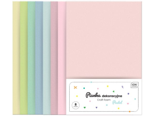 Pianka dekoracyjna INTERDRUK YNJoy A4 8ark. NC-020 pastel