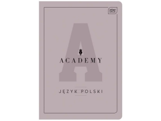 Zeszyt A5 60k. INTERDRUK Academy 90g - Polski, linia