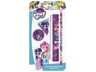 Zestaw 4 przyborów szkolnych DERFORM My Little Pony 10