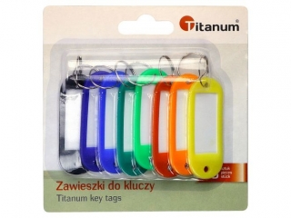 Zawieszki do kluczy TITANUM 8szt. blister