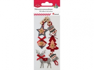 Naklejki dekoracyjne świąteczne 3D Titanum 19XQ18-46