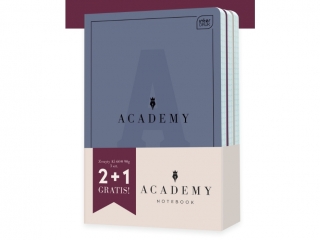 PAKIET ACADEMY Zeszyt A5 60#  2 + 1 gratis.