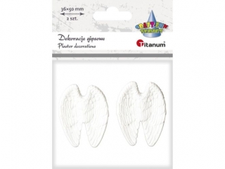 Skrzyd�a anio�a ceramiczne 40x52x10 bia�e 2szt.