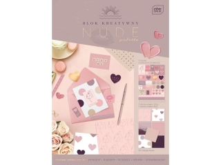Blok kreatywny A4 z naklejkami INTERDRUK Nude