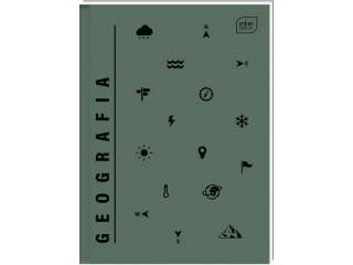 Brulion A5 80k. INTERDRUK m 70g Geografia, kratka