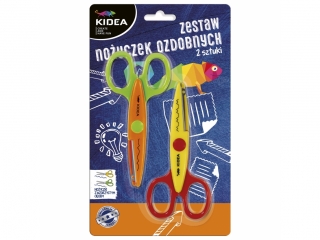 Zestaw 2 nożyczek ozdobnych KIDEA