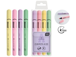 Zakrelacz INTEDRUK Academy pastelowy 4 kolory komplet