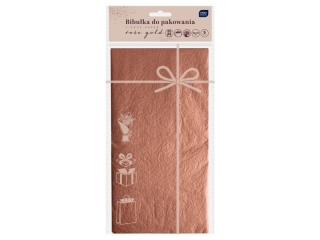 Bibu�ka do pakow.prez.50x70cm Rose Gold [opakowanie=5szt]