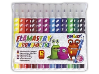FLAMASTRY OKR.DZIURKI 12K.ETUI