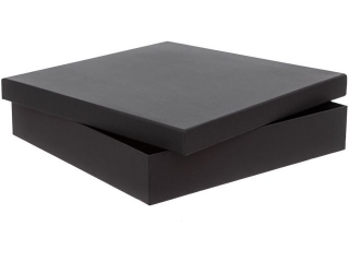 PUDEŁKO TEKTUROWE 33, 5X33, 5X6, 5 CM - CZARNY NZWR-DLP