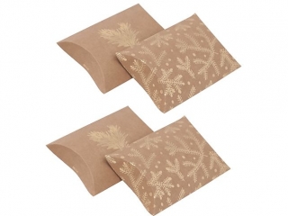 PUDE�KA SK�ADANE PILLOW BOX, 10X11 CM, GA��ZKA SOSNY, 4 SZT [opakowanie=6szt] BN-DLP