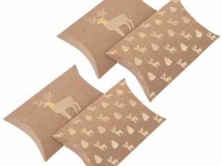 PUDE�KA SK�ADANE PILLOW BOX, 10X11 CM, JELE�, 4 SZT [opakowanie=6szt] BN-DLP