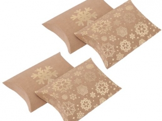 PUDE�KA SK�ADANE PILLOW BOX, 10X11 CM, �NIE�YNKI, 4 SZT. [opakowanie=6szt] BN-DLP