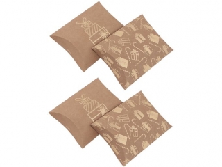 PUDE�KA SK�ADANE PILLOW BOX, 10X11 CM, PREZENTY, 4 SZT. [opakowanie=6szt] BN-DLP