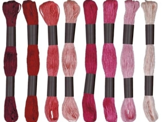 Mulina 8m tonacja r�owa 8 kolor�w