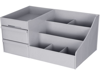 PRZYBORNIK NA BIURKO, GREY 35 X 21, 5 X 16, 5 CM NZWR-DLP