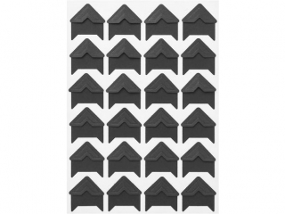 SAMOPRZYLEPNE NARO�NIKI DO ZDJ��, CZARNE, 48 SZT. [opakowanie=6szt] NZWR-DLP