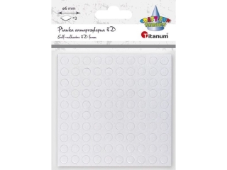Pianka samoprzylepna 3D bia�a O6mm plansza 9x9cm 3 arkusze