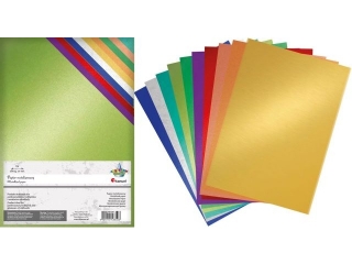 Papier metalizowany A4 10 kolorów 180g