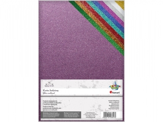 Karton brokatowany A4 10 kolorów 250g