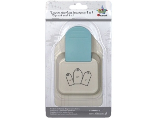 Dziurkacz z motywem tag 3w1 nr 2 tagi 1.5/2/2.5 (63)8mm) TITWLK26