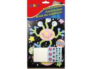 Mozaika piankowa UFOLUDEK wymiary planszy do wyklejenia: 16, 3x23, 4 cm, stojak na obrazek
