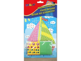 Mozaika piankowa �AGL�WKA wymiary planszy do wyklejenia: 16, 3x23, 4 cm, stojak na obrazek