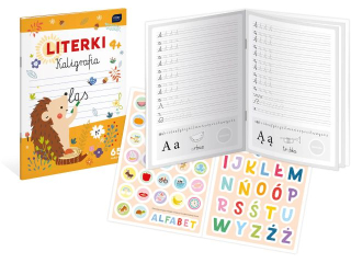 Ksi��eczka INTERDRUK A4 16k. z naklejkami Kaligrafia