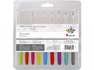 Szyde�ka metalowe 160mm z silikonowym ergonomicznym uchwytem mix kolor�w zestaw 9szt. rozmiary: 2/2, 5/3/3, 5/4/4, 5/5/5, 5/6