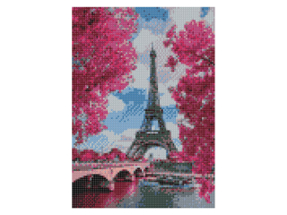 Mozaika diamentowa 5D 40x30cm WIE�A EIFFLA 1 pionowa