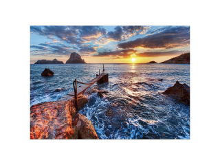 Mozaika diamentowa 5D 40x30cm ZACH�D S�O�CA pozioma