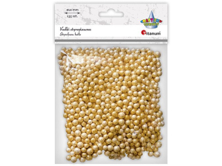Styropianowe kulki Omix 5/7mm złote 135szt.