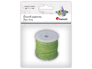 Sznurek papierowy O2mm 10m zielono-z�oty