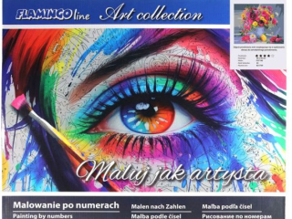 Malowanie po numerach 40x50cm BUKIET poziomy