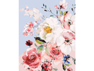 Malowanie po numerach 40x50cm KWIATY pionowy