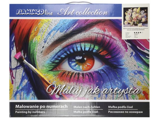 Malowanie po numerach 40x50cm BUKIET poziomy