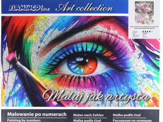 Malowanie po numerach 40x50cm BUKIET pionowy