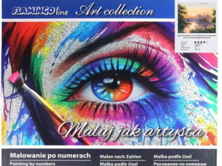 Malowanie po numerach 40x50cm PEJZAŻ poziomy