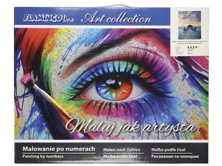 Malowanie po numerach 40x50cm POMOST NAD MORZEM pionowy